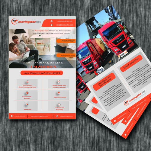 Flyer Design for online moving company