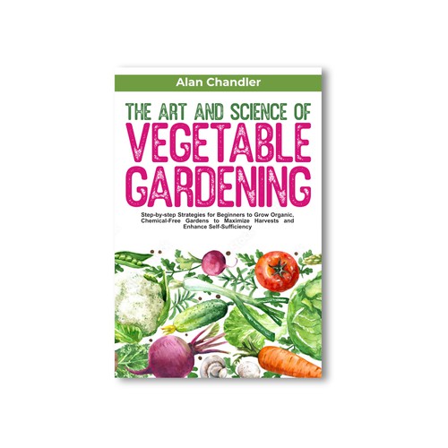 Watercolor book cover design