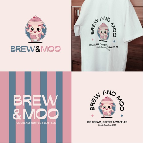 Mascot Logo Concept for an icecream and coffee truck