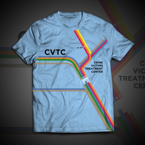 Retro vibe t-shirt for a cool victim services program.