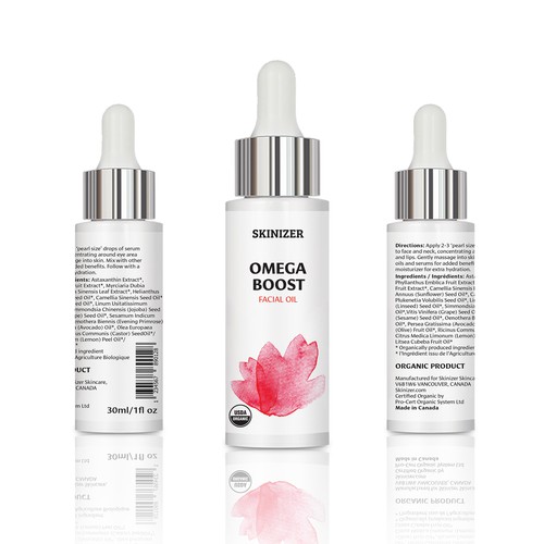  Label Design for a Cosmetic Facial Oil