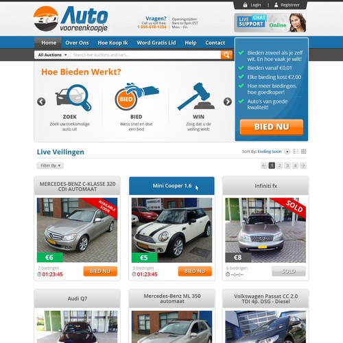 Auto Auction Design Needed.