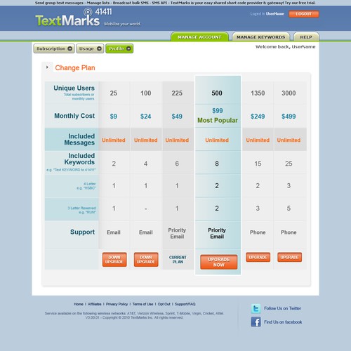 Hot Startup in same office as 99Designs - 2 pgs for Web App