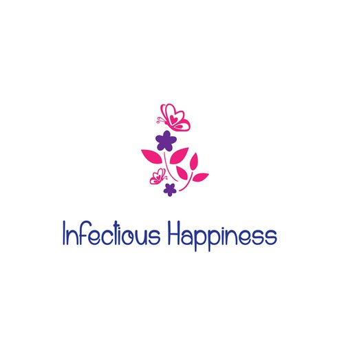 Create a whimsical happy design for a life coach - maybe birds/trees/flowers/butterflies hippee bus peace love sign