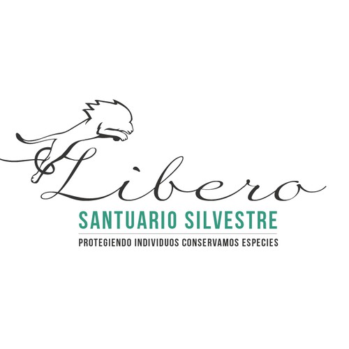 Logo for Wildlife Sanctuary: "L i b e r o  santuario silvestre"