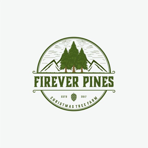 Vintage Logo for Firever Pines