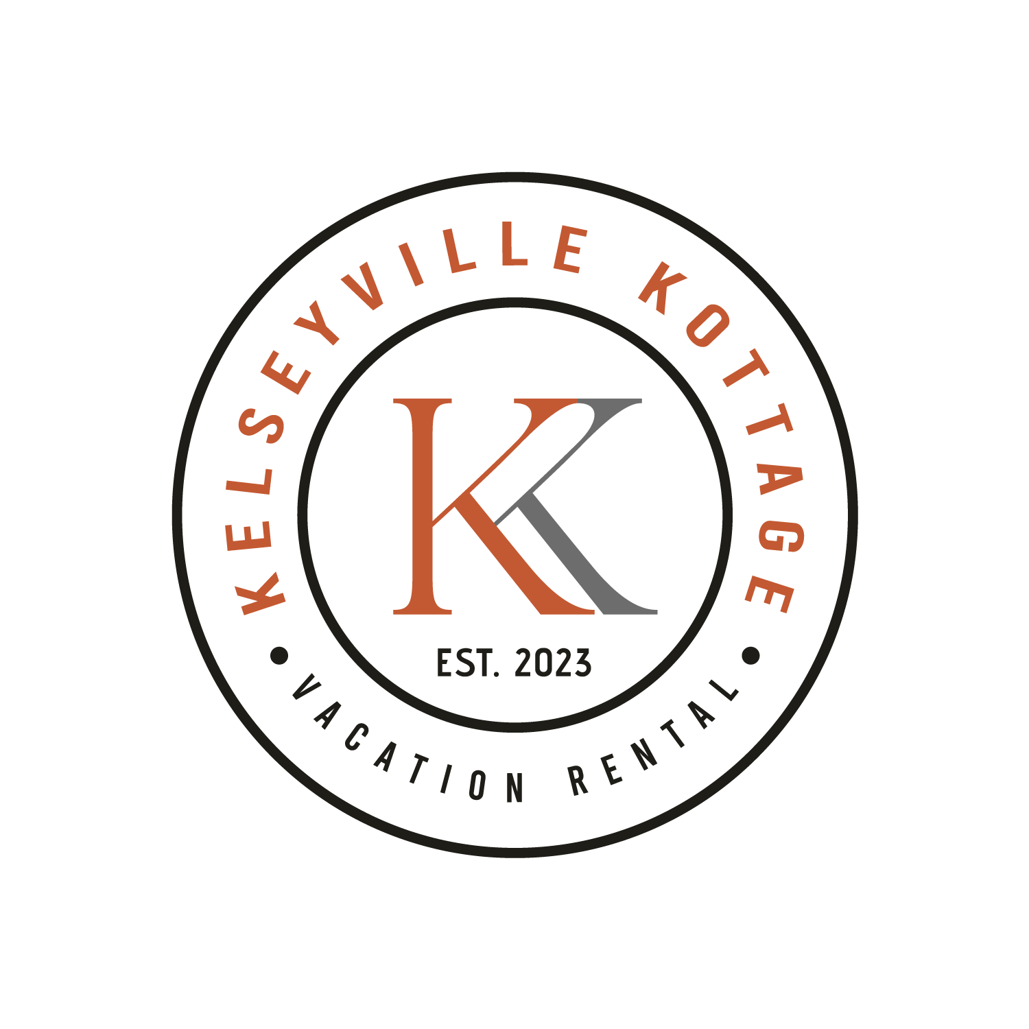 New modern style country Vacation Rental logo design