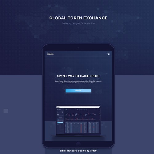 Web App for a Cryptocurrency exchange platform