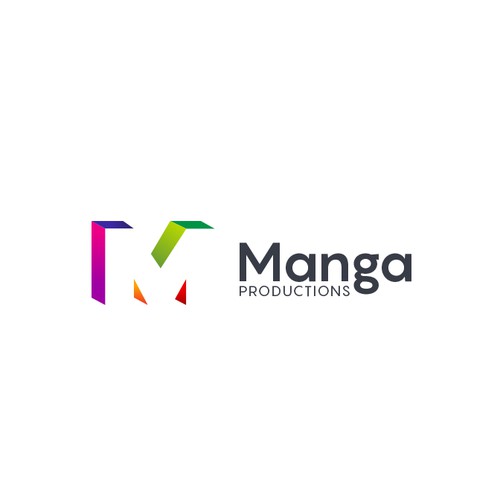 Creative logo concept for Manga Productions