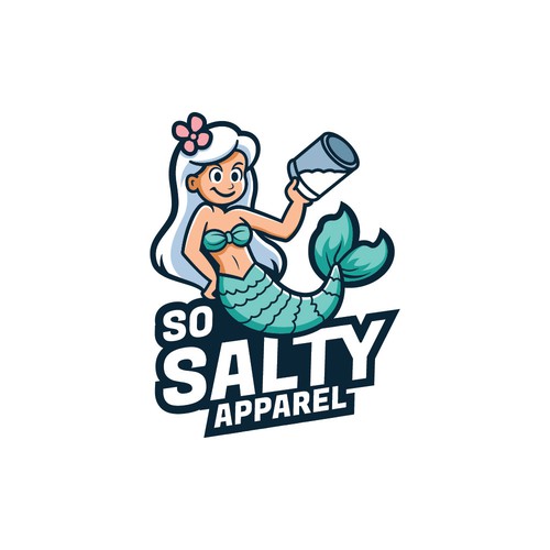 So Salty Apparel Clothing Business Logo 