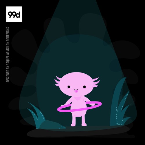 Ilustración axolotl