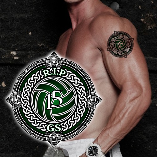 Volleyball Celtic Tattoo Design