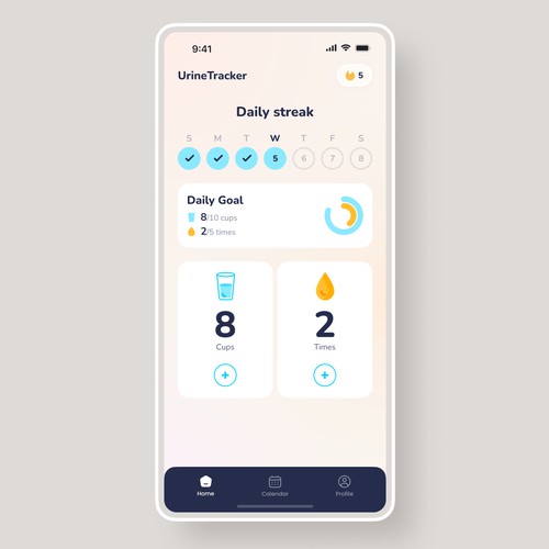 Urine tracker app