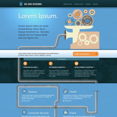 Big Data Startup needs a new website design