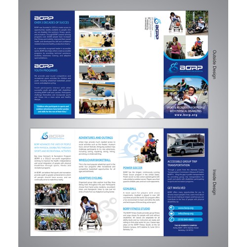 99nonprofits: Design a striking general brochure for BORP Adaptive Sports