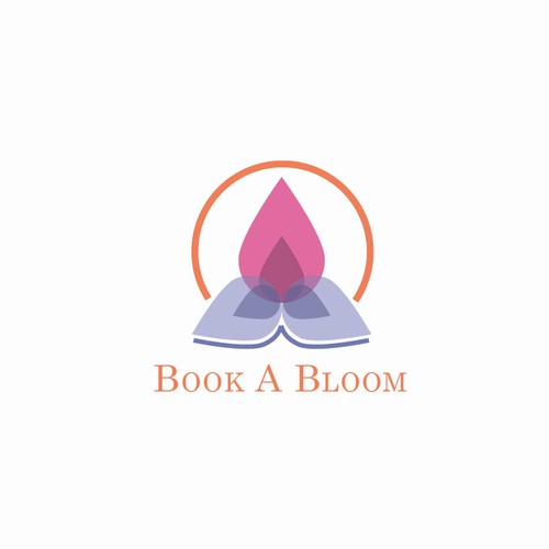 Book + Flower logo concept