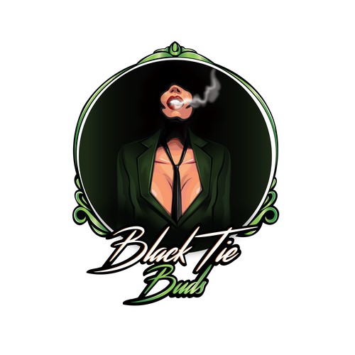 Bold logo concept for BLACK TIE BUDS