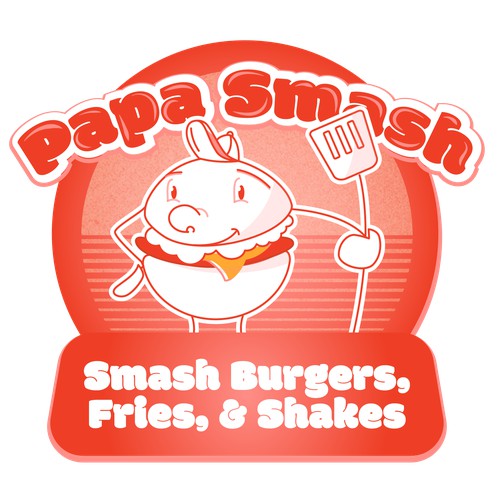 Logo for Papa Smash burgers