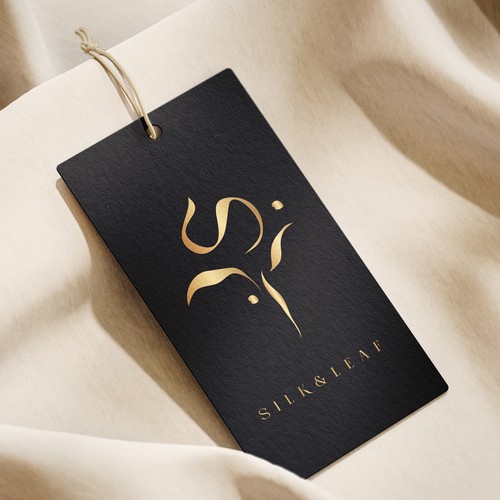 Silk & Leaf - Elegant Logo Design