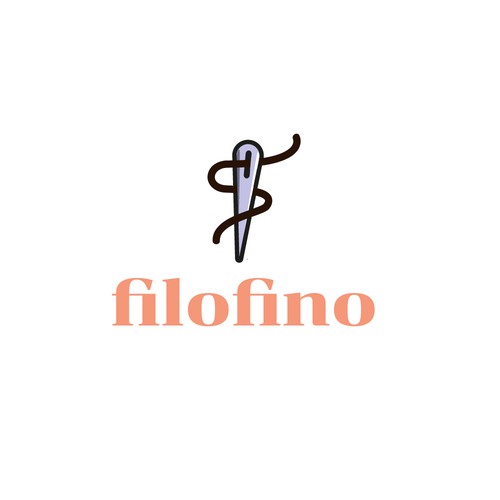 Fashion-forward logo design concept for a men's knitwear designer