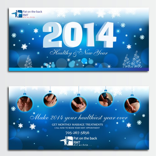 Post card design for a Massage therapy business