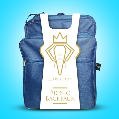 QuWality Picnic Backbag Label design 