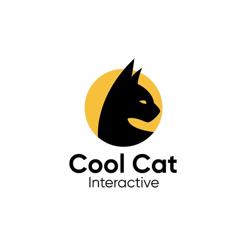 "Cool Cat Interactive" logo for website design and graphic design.