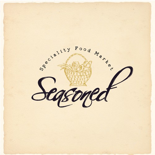 Hand-Drawn Typography and Logo for Grocery