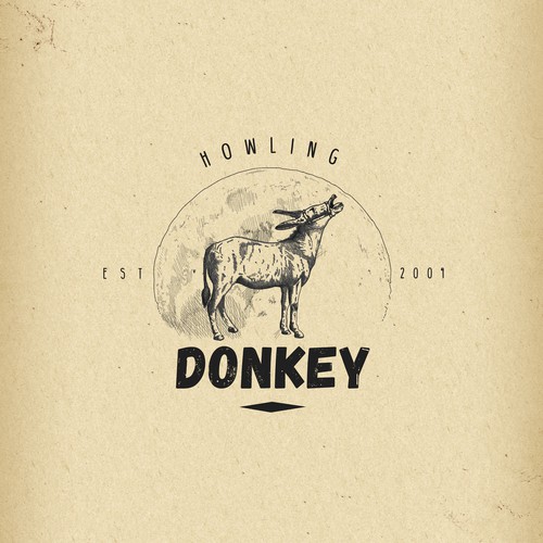 Vintage Logo for Howling Donkey