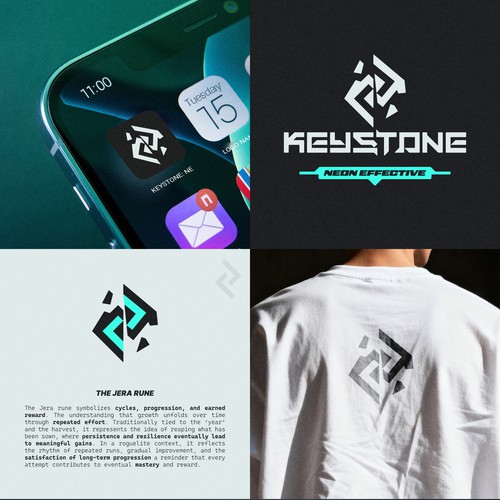 Keystone: Neon effective | Logo Design