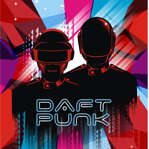 Daft Punk concert poster
