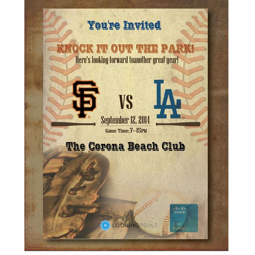 Baseball SF GIANTS VS LA DODGERS