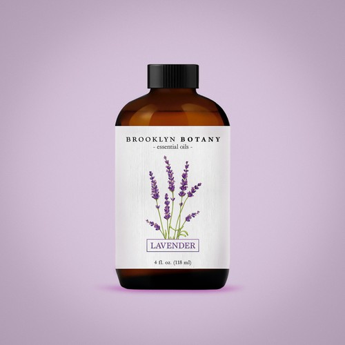 Label concept for Essential Oil company