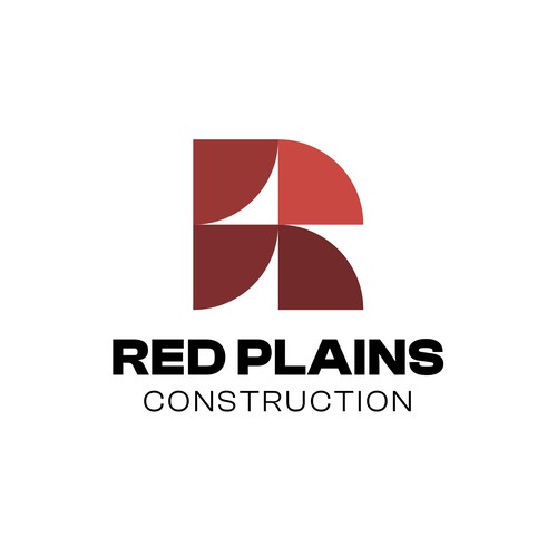 Letter R Construction Logo