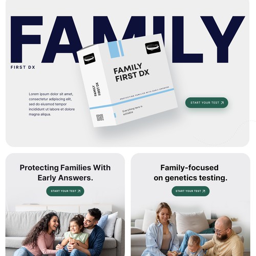 Design a Modern, Premium Shopify Site for Family First Dx