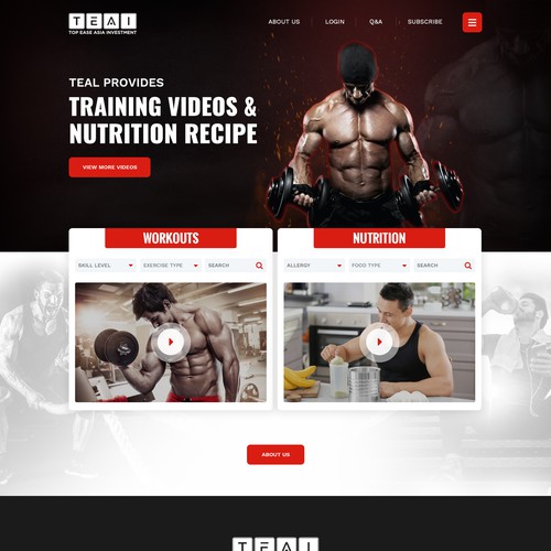 Website Design For Muscle Training/Gym