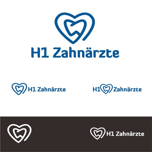 H1 Zahnarzte Logo Design