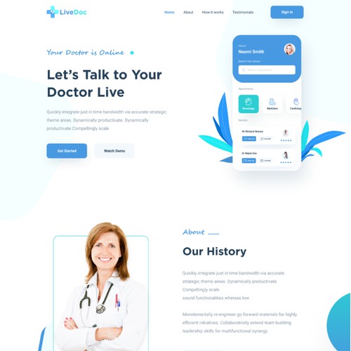 Healthcare Landing Page