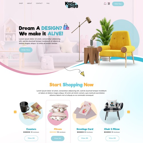 Home Furnishing Company Landing Page