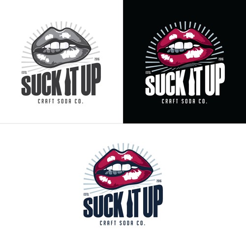 Develop a provocative and irreverent brand identity for a craft soda company.