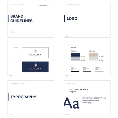 Cavalier Physical Therapy Brand Guide