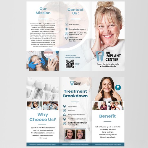 Trifold Brochure for Dental Implant
