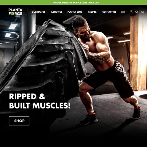 Planta Force Shopify Website