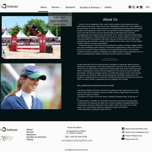 Design site about Horse Farm