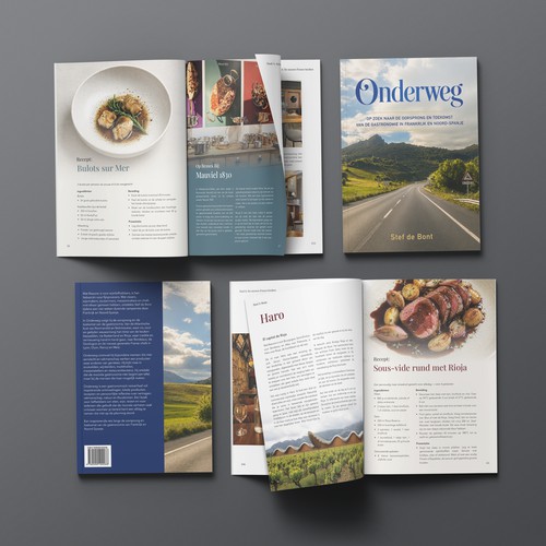 Onderweg - Travel & Culinary Book Layout Design