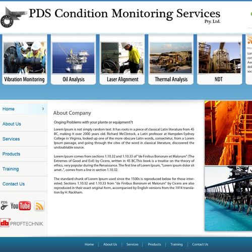 New website design wanted for PDS Condition Monitoring Services Pty Ltd