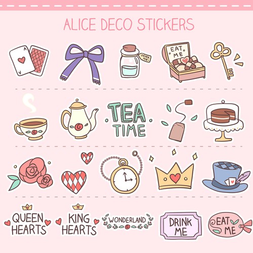 Alice Deco Stickers