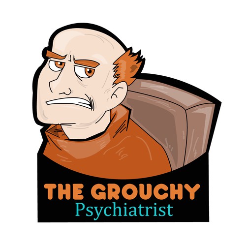 Create a fun cartoony logo for a mental health ppodcast