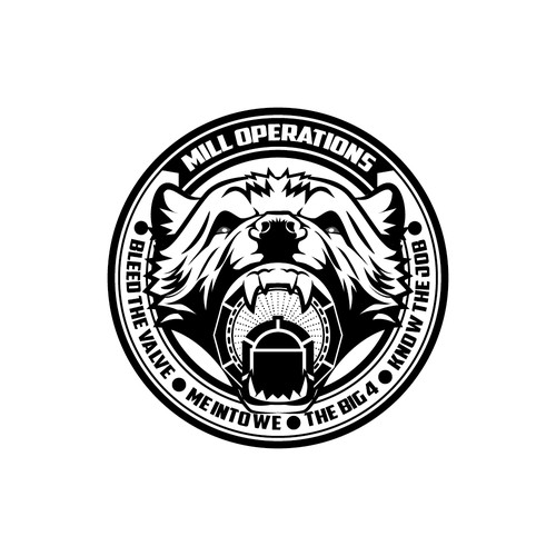 Wolverine logo mascot for Gold Miner