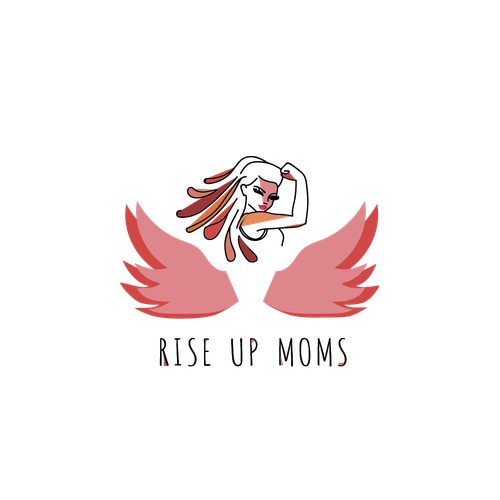 Strong, empowering logo for a mommy blog